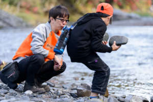 Team work during Nature Art