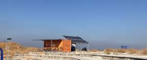 The Clubhouse, with Solar Panels in Support.