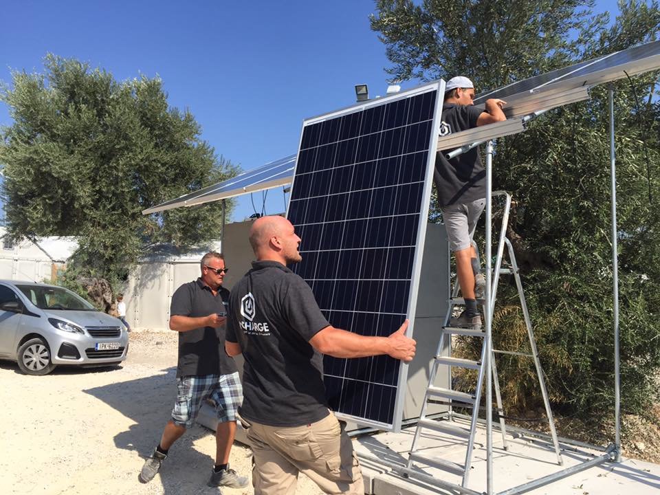 Give solar power to refugees on Lesvos