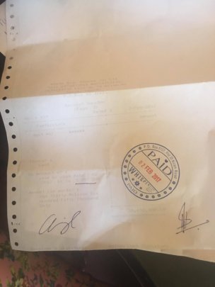White Star Pharma - bill for medicine (7,127)