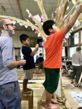 Creating tree from leaves children painted