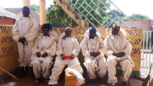 women with protection suit