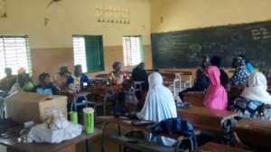 women theoritical training on beekeeping