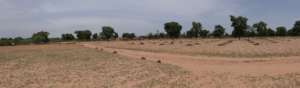 Fields before the rainy season