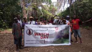 Youth visiting Bunce Island, Sierra Leone