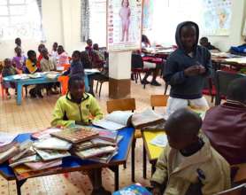 The children's section in a Kenyan public library.