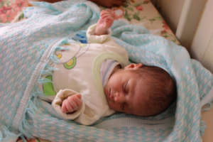 Amnah sleeps peacefully