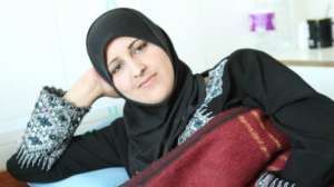 Nadia, mother of Azraq Camp's 1000th baby