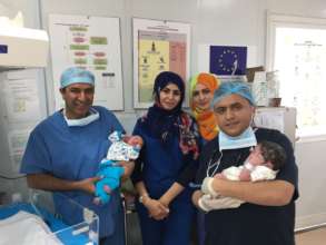 Grateful Khatoon with her doctors