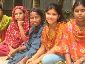 Girls at Safe Space meeting in Bangladesh