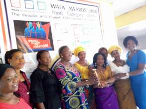 Fish Farm Project winner receiving award