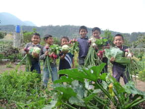 students love foraging in the garden