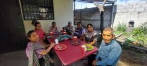 Enjoying a nice lunch