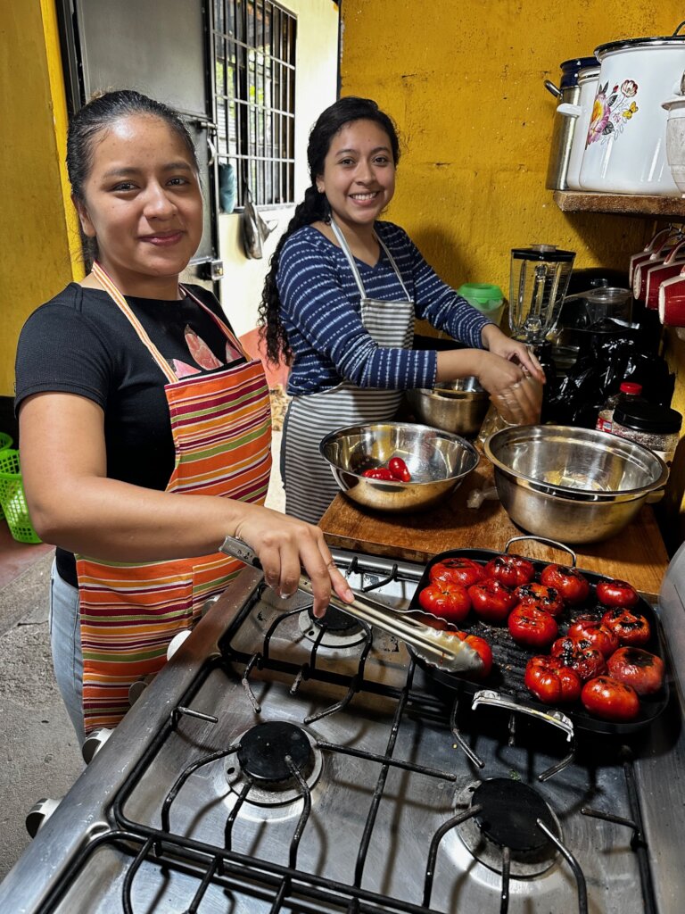 Preparing the delicious meal
