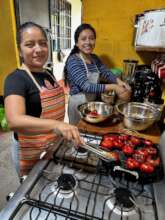 Preparing the delicious meal