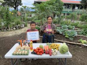 Thanking a donor for supporting feeding program