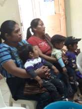 Families visiting Health Centre