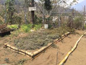 a completed garden bed