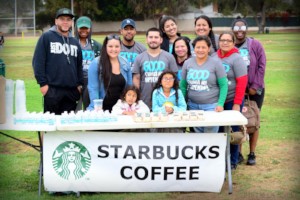 Starbucks Volunteers Adopt-a-GameDay
