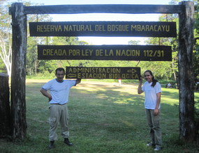 Elisa with a veteran park ranger