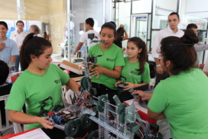 Students enjoy the new robotics academy