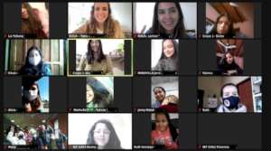 Students in online classes