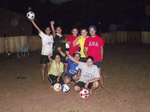 Team Paraguay finishing up a training session
