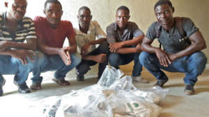 Earlier seed shipment to SPI partner, South Haiti