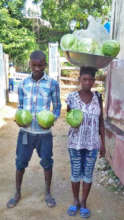 A mother and child selling cabbage (LFBS)