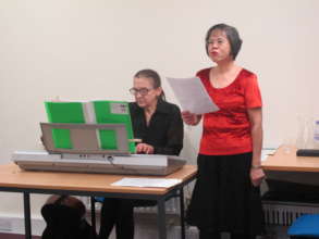 Members of the Carers Choir lead carols