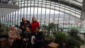 It's thumbs up for the Sky Garden , and the view!
