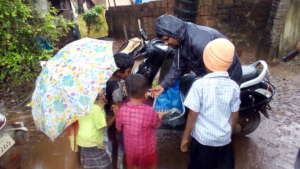 Manna Food Distribution in Calangute_July