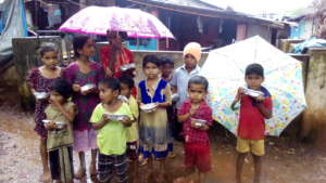 Manna Food Distribution in Calangute_July