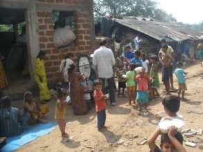 Meals distribution in Calangute