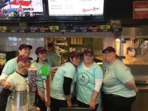 Working the Moda concession stand in Portland