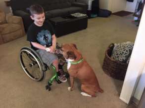 Alum Bella and her boy