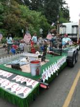 Getting ready for our first parade!