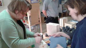 Tanya working
