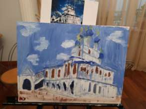 Painting by Mikhail U., a member of Russia House