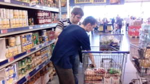Shopping food for the rehabilitation center
