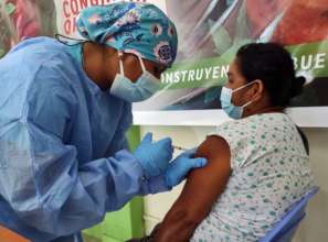 Maijuna Woman Being Vaccinated