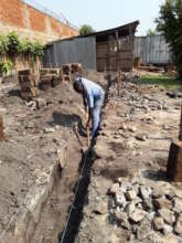Digging of the foundations
