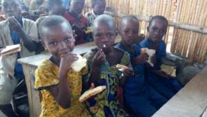 Snack time at Murakaza school