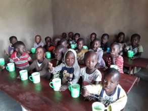 Children eating their school snack