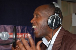 Jean Marie Edmund on the mic