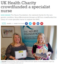 Karen and Sarah pose for Health Awareness UK