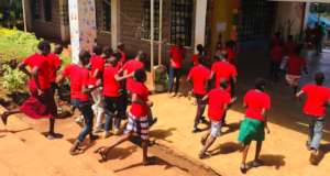 Jitegemee Vocational students heading to class