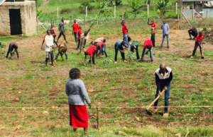 Jitegemee Vocational Students Gardening