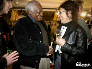 Archbishop Desmond Tutu and Dame Anita Roddick