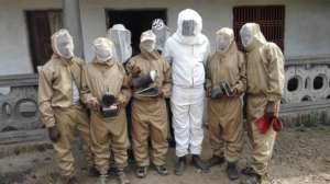 Complet bee suits donoted to youths